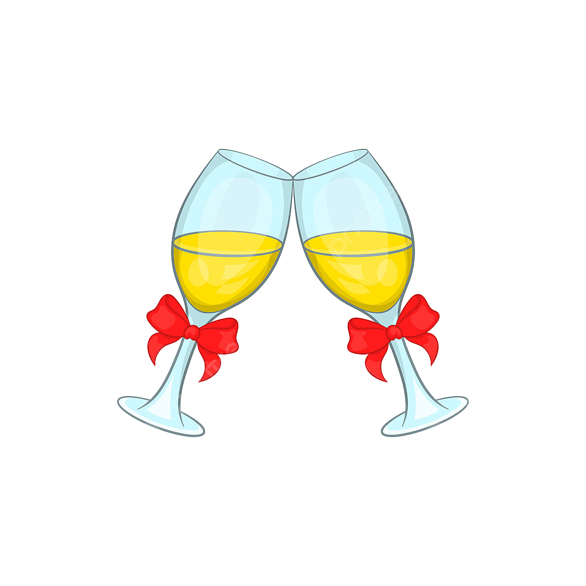 Ilustración de copas para la celebración